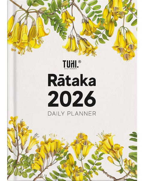 B5 Day Per Page Rātaka Kowhai Flower 2026