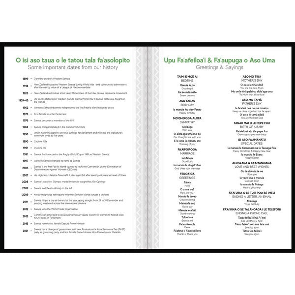 B5 Day Per Page O Aso Ma Ona Fuafuaga 2026 Green