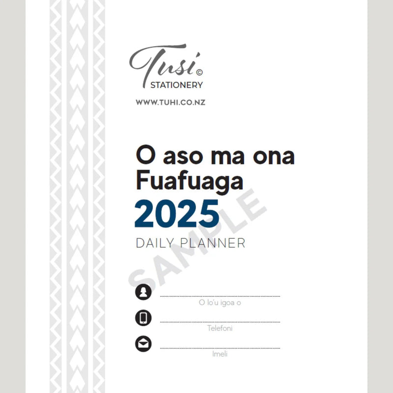 Fuafuaga: Daily Planner - B5 Bilingual Samoan English 2025