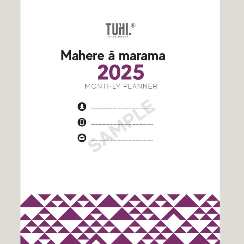 Mahere ā marama A4 2025