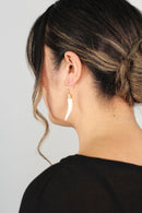 Niho - White with Gold Hoop Hook