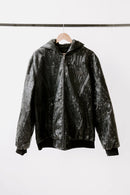 EMBOSSED HOODED JACKET