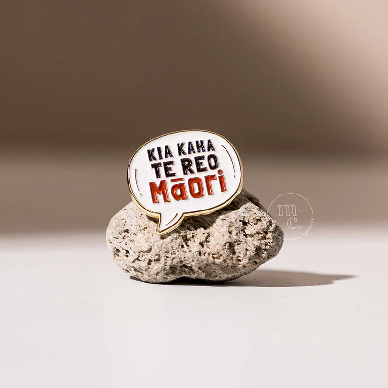 'Kia Kaha Te Reo Māori' Enamel Pin