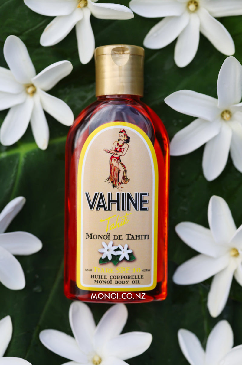 VAHINE Tiare Red Monoi Oil.