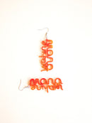 Mana Wāhine I - Earrings Orange