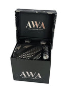Boxed Tie Set  - Black / Silver