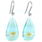 Turquoise Opaque Daisy Earrings