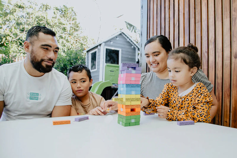 Poloka Laupapa - Gagana Samoa Wooden Blocks