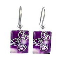 Purple Balance Earrings