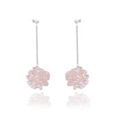 Mère Pink Seed Pearl Cluster Earrings