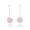 Mère Pink Seed Pearl Cluster Earrings