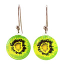Green Kiwifruit Earrings