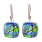 Turquoise Exotic Fern Earrings