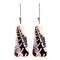 Black & White Trapeze Fern Earrings