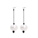 Perle Black & White Shell Pearl Earrings