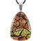 Orange Monarch Butterfly Pendant