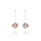 Perle Pink & Silver Shell Pearl Earrings
