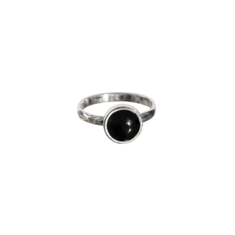 La Stèle Black Onyx Circle Ring