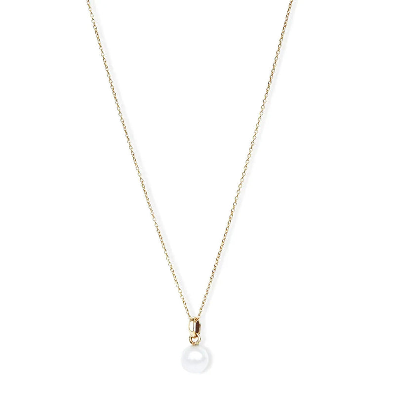 Silver Perle Yellow Gold Classic Necklace