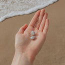 Silver Perle Grey Keshi Pearl Stud Earrings