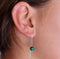 La Stèle Malachite Thread Earrings