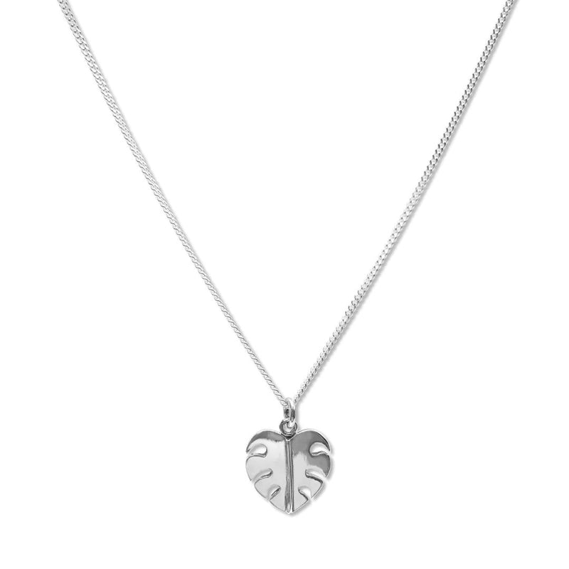 Bijoux Petite Monstera Leaf Necklace