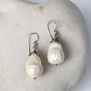 Silver Perle Baroque Pearl Earrings