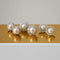 Silver Perle Regular Button Pearl Earrings