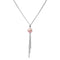 Silver Perle Pink Fresh Water Pearl & Chain Necklace