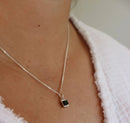 La Stèle Black Onyx Petite Necklace