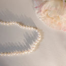 Silver Perle 4mm Fresh Water Pearl Strand Necklace
