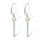 Silver Perle Pearl & Chain Earrings