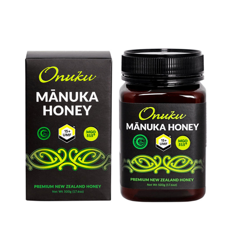 Onuku Certified Manuka Honey UMF15+/MGO515+ 500g -Buy 1 Get 1 Native Tree Honey Free