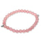 La Pierre Rose Quartz Pink Stretchy Bracelet