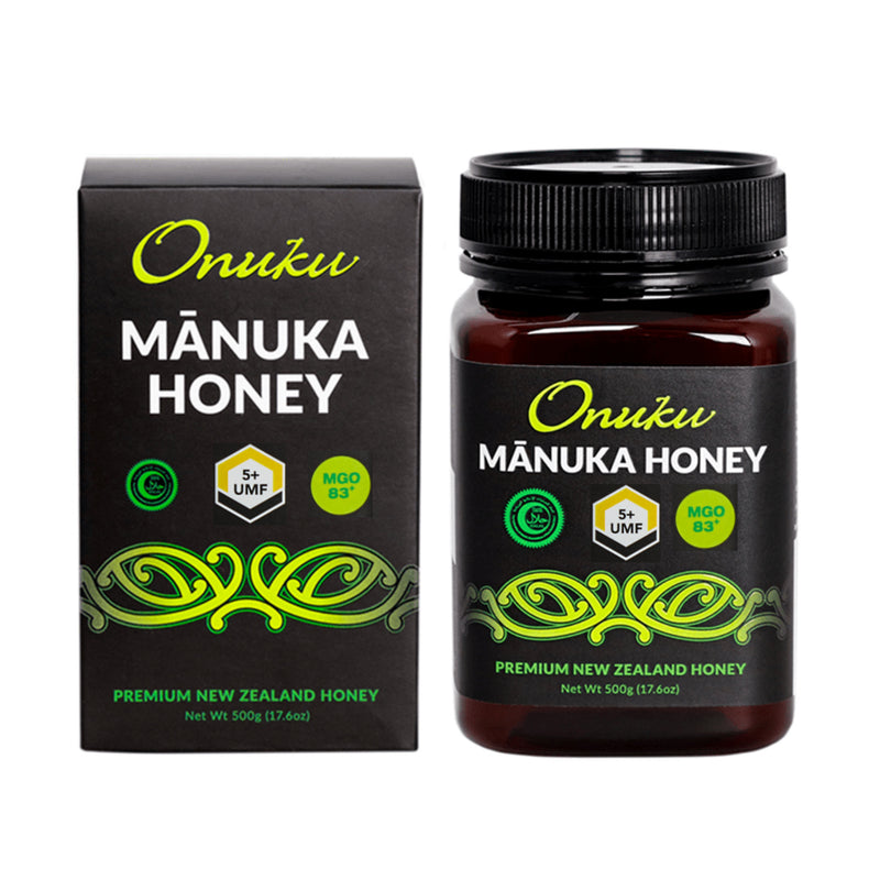 Onuku Certified Manuka Honey UMF5+/ MGO83 + 500g- Buy 1 Get 1 Native Tree Honey Free
