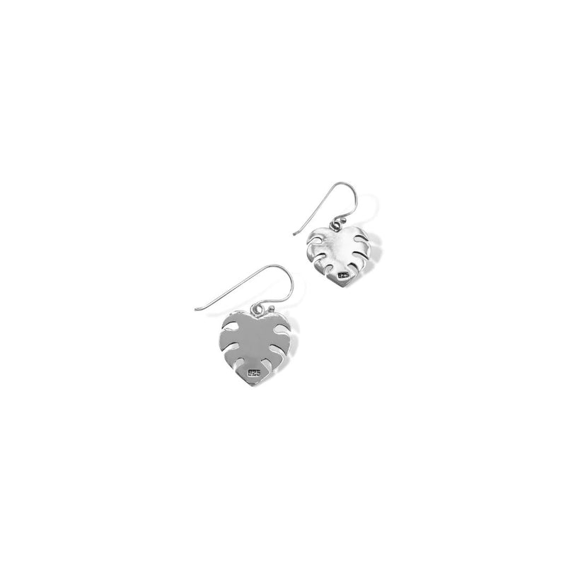 Bijoux Petite Monstera Leaf Earrings