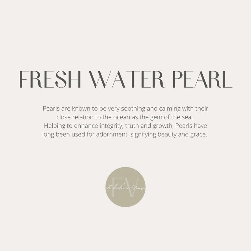La Pierre White Fresh Water Pearl Stretchy Bracelet