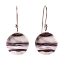 Black & White Round Marble Earrings