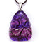 Purple Monarch Butterfly Pendant