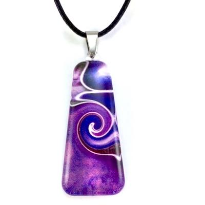 Purple Mystic Wave Pendant