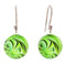 Green Petals Earrings